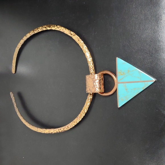 Vintage Margaret MacDonald Ceramic/Copper Collar - Picture 2 of 8